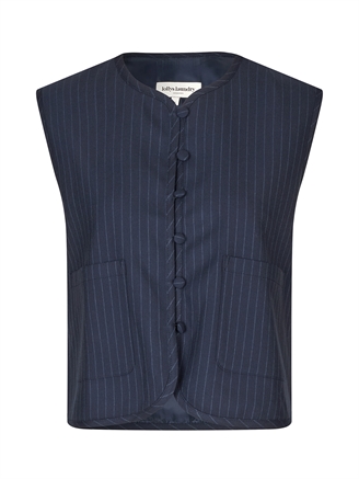 Lollys Laundry AbbeyLL Vest SL Dark Navy